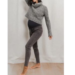BLANQI Maternity Belly Support Skinny Jeans - Charcoal Wash.